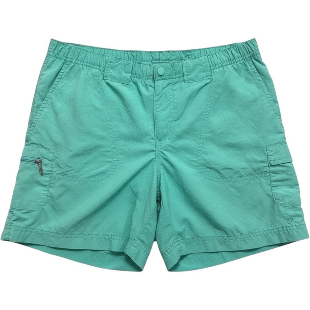 Columbia Cargo Shorts Women Size S Green Outdoors Gorpcore Fishing Hiking‎ EUC